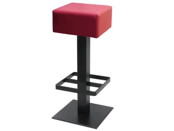 SPRITZ-BORG - High Eco-leather stool with footrest by Vela Arredamenti - view 2